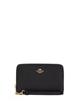 Coach - Black Zip Around Wristlet