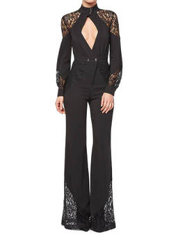 Philipp Plein - Black Long Sleeve Jumpsuit