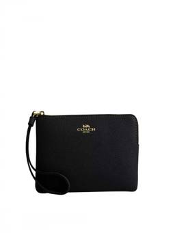Coach - Black Logo Wristlet