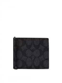 Coach - Black Signature Slim Wallet