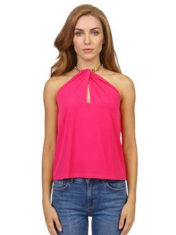 Michael Kors - Pink Halter Neck Top