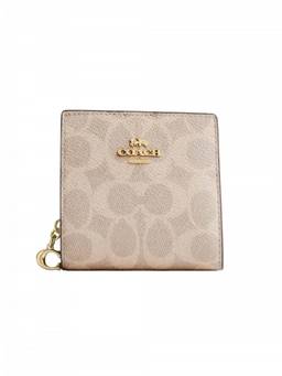 Coach - Beige Logo Wallet