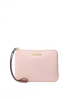 Michael Kors - Light Pink Jet Set Travel Textured Wristlet