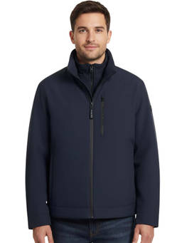 Michael Kors - Midnight Blue High Neck 2-In-1 Jacket