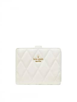 Kate Spade - White Quilted Bifold Wallet