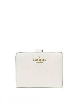 Kate Spade - White Textured Logo Bifold Wallet