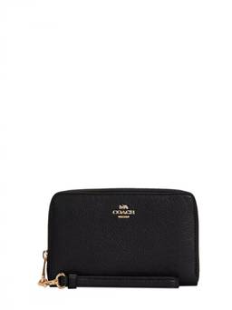 Coach - Black Zip Around Wristlet