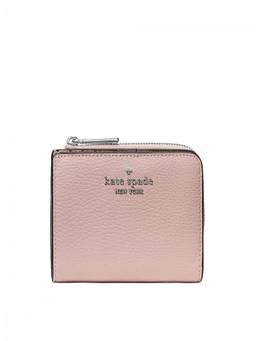 Kate Spade - Light Pink L Zip Textured Wallet