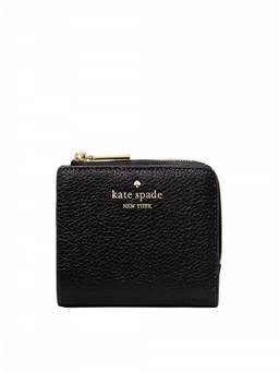 Kate Spade - Black L Zip Textured Wallet
