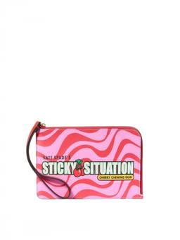 Kate Spade - Multicolor Printed L-Zip Wristlet