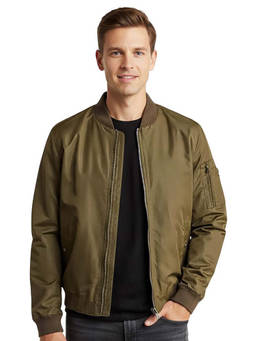 Michael Kors - Olive Taslan Bomber Jacket