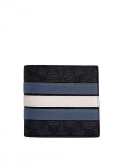 Coach - Black Signature Varsity Striped Wallet