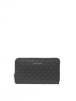 Michael Kors - Black Signature Zip Around Wallet