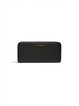 Coccinelle - Black Metallic Soft Solid Wallet