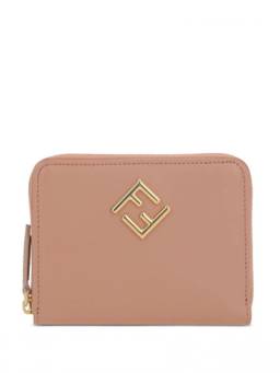 Fendi - Pink Zip Around Logo Wallet
