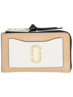 Marc Jacobs - Beige L zip Logo Wallet