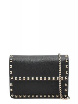 Valentino Garavani - Black Rockstud Studded Wallet