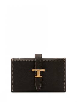 TOD'S - Black T Timeless Textured Wallet
