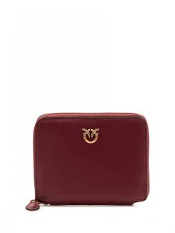 Pinko - Maroon Love Birds Solid Wallet