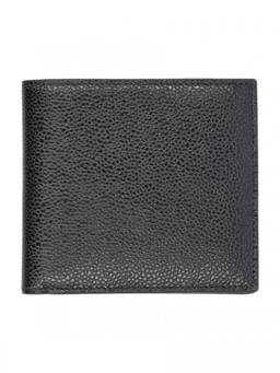 Thom Browne - Black Billfold Leather Wallet
