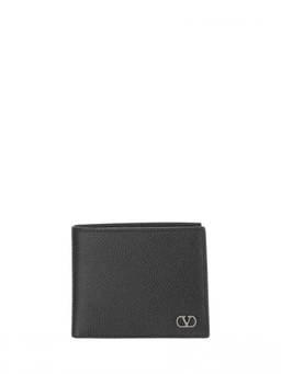 Valentino Garavani - Black VLogo Signature Textured Wallet