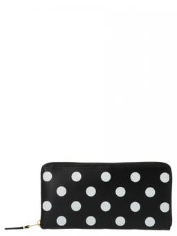 COMME des GARCONS - Black Polka Dots Printed Wallet