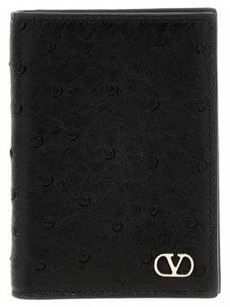 Valentino Garavani - Black Vertical Vlogo Wallet