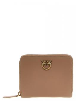 Pinko - Beige Logo Zip Around Wallet