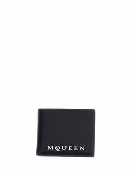 Alexander McQueen - Black Logo Bi-fold Wallet