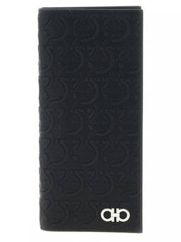 Ferragamo - Black Gancini Signature Logo Wallet