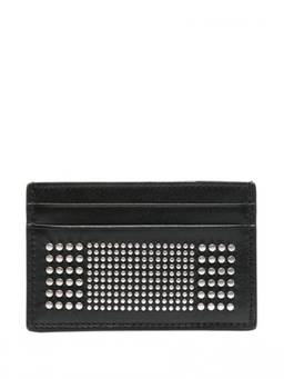Alexander McQueen - Black Studded Leather Card Case