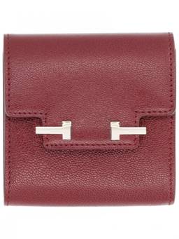 Tom Ford - Red Logo Textured Wallet