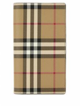 Burberry - Beige Printed Canvas Wallet