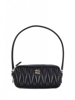 Miu Miu - Black Matelasse Shoulder Bag