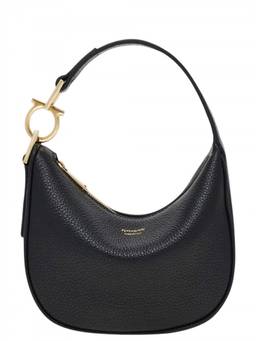 Ferragamo - Black Logo Mini Hobo