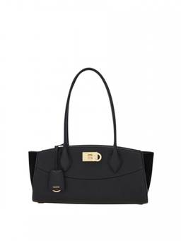 Ferragamo - Black Studio Medium Shoulder Bag