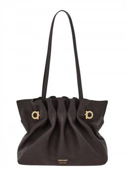 Ferragamo - Dark Brown Soft Small Shoulder Bag