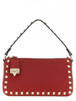 Valentino Garavani - Red Rockstud Small Shoulder Bag