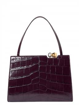 JACQUEMUS - Maroon Salon Medium Shoulder Bag