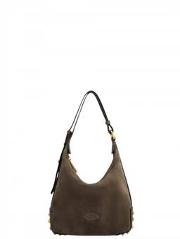 TOD'S - Dark Grey Logo Mini Shoulder Bag