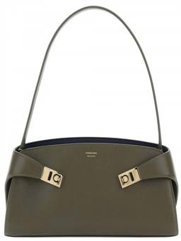 Ferragamo - Olive Hug Large Shoulder Bag