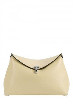 Toteme - Off White T-Lock Medium Shoulder Bag