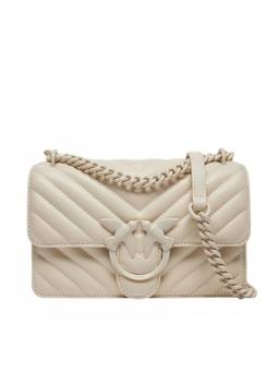 Pinko - White Love One Small Shoulder Bag