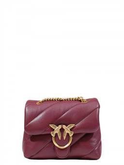 Pinko - Maroon Love Puff Mini Shoulder Bag