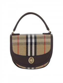 Burberry - Brown Check Mini Shoulder Bag