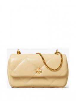 TORY BURCH - Beige Kira Diamond Mini Shoulder Bag