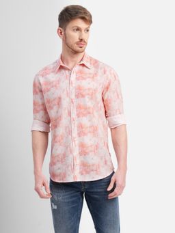 Jack & Jones - White Ombre Print Full Sleeves Shirt