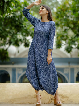 Pasha India - Twilight Blue Dhoti Jumpsuit