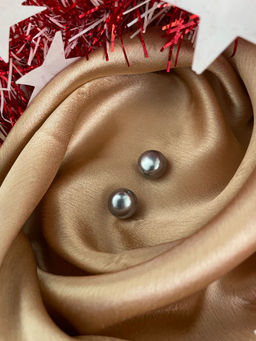 Digital Dress Room - Silver-Plated Cz Gold Ball Shaped Stud Earrings for Women