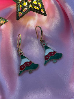 Digital Dress Room - Christmas Tree Charm Earrings